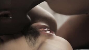 Slender white girl serves big black dick