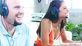 Gamer fucks step sister Vienna Black