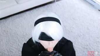 Cosplay solo masturbation