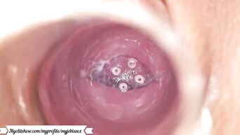 Anal and vaginal masturbation close up