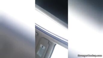 Blowjob from road slut in car
