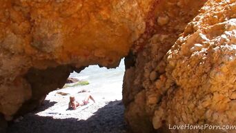 Brutal Indian hard fucked cute blonde on the beach