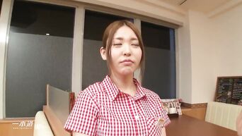Japanese waitress with hairy cunt will not leave anyone indifferent