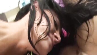 Brutal lesbians moan from anal fisting