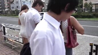Public sex in Japanese bus