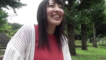 Japanese MILF masturbate to friend penis with juicy tits
