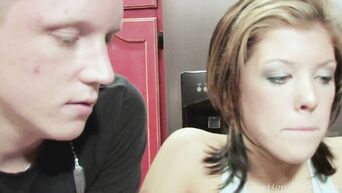 Guy looks like his girlfriend fucks lesbian
