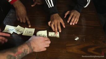 Gangbang and double penetration for hot cheerleader
