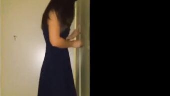 Web model masturbates in student dormitory