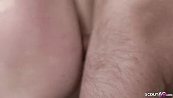 German lady fucks with brutal neighbor