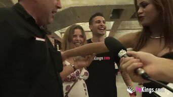 Public social experiment with Latin swingers