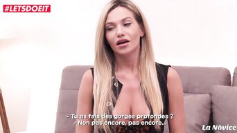 First porn interview for sexy blonde