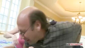 Old pervert fucks stepdaughter again