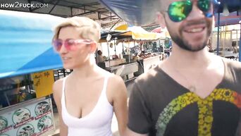 French blonde cheating on husband in hotel - sex lesson
