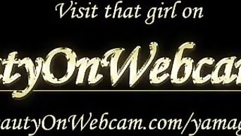 Webcam schoolgirl moans from vibrator in pussy