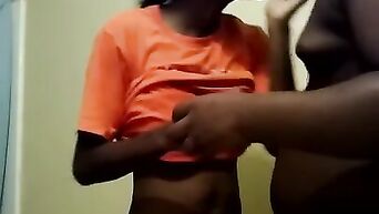 Ultra Black Webcam Couple Shows Doggy Style