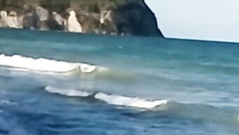 Spying on nudist beach on black MILF