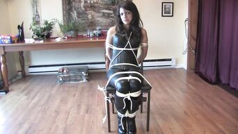 Jealous husband tied young wife to chair