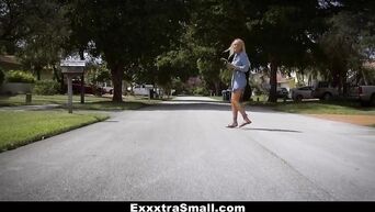 Daddy binds and punishes petite Ava Haze