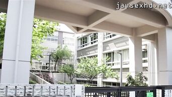 Japanese girl cheats on husband with director of college