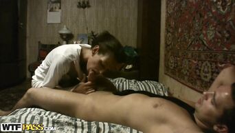 Russian pickup and home sex with stranger