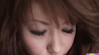 Submissive Japanese woman satisfies patron