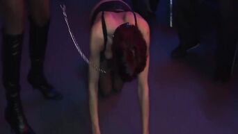 Group gangbang and bukkake in private European club 2019