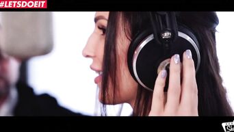 Producer fucks radio girl in ass