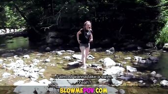 Natural POV deep blowjob