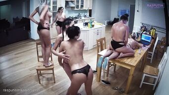 Drunk lesbians dance and twerk at bachelorette party