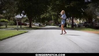 Grinfucker cynically tears Jaycee Starr's pussy