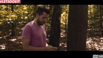 Brutal cowboy fucks Lovita Fate in forest
