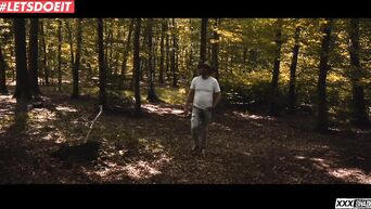 Brutal cowboy fucks Lovita Fate in forest