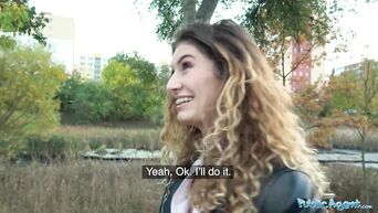 Czech Very Small Tits MILF Fucks Outdoor