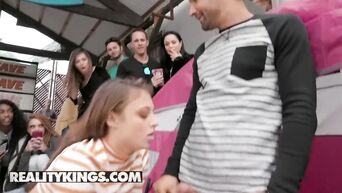 Public slut Gia Derza