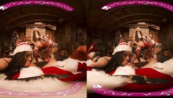 Santa and Lascivious Elves VR Porn