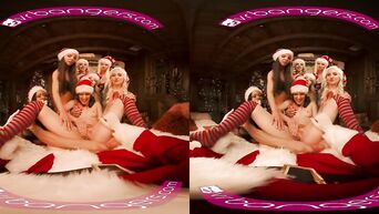 Santa and Lascivious Elves VR Porn