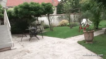 Ugly French slut loves ass fuck