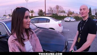 Cute little Asian chick Aria Lee has a lot of junk in her trunk to work wit