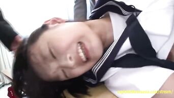 Makoto Takeuchi Fucked By Her Teachers Held Down They Fuck Her Hard