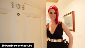 Hourglass figured Siri Pornstar Eats Out Tiny Tit Sinn Sage!