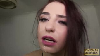 PASCALSSUBSLUTS - Goth sub Cat Collar submits to big cock