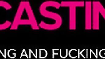 Young Aria casting with big cock anal fuck and eats cum