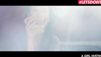 LETSDOEIT - 18yr Old Lesbo Receives Her FIRST EVER Squirting Orgasm