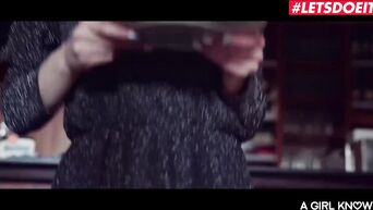 LETSDOEIT - 18yr Old Lesbo Receives Her FIRST EVER Squirting Orgasm