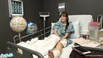 Public Sex in Hospital, Milf Flash BF Cumshot I Gave Him a Handjob and He C