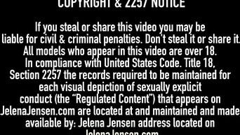 Pantyhosed Jelena Jensen & Aria Giovanni Play Footsies!