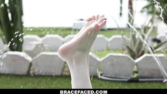 BraceFaced - Hot Ginger Teen Seduces Her Neighbor's BWC