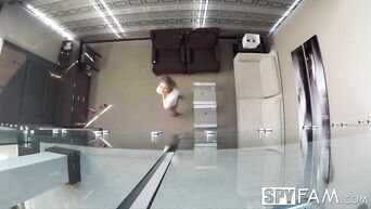 SPYFAM Step Sister Lana Rhoades Blackmails Peeping Step Brother