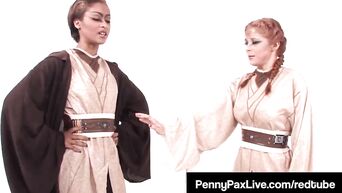 Cosplay Jedi Penny Pax & Skin Diamond Use The Sexual Forze!